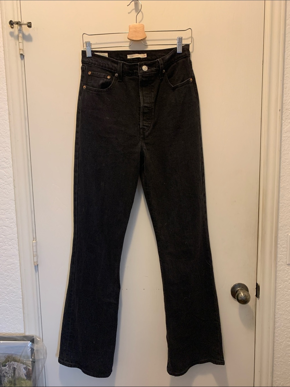 Levi Strauss & Co High-Rise Black Flare Jeans for Women